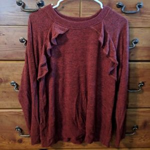 Lightweight ruffle sweater